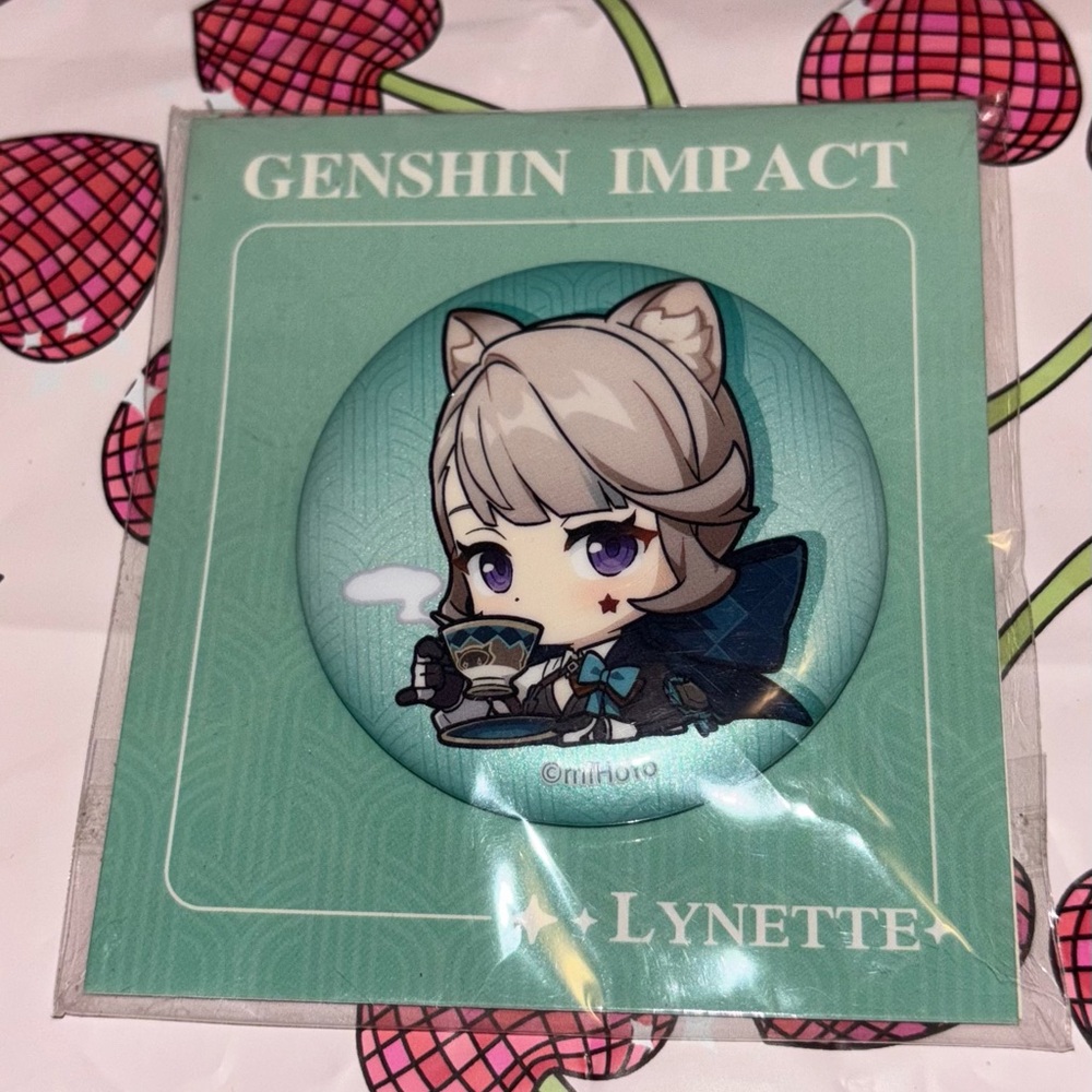 Genshin Impact Lynette pin button new